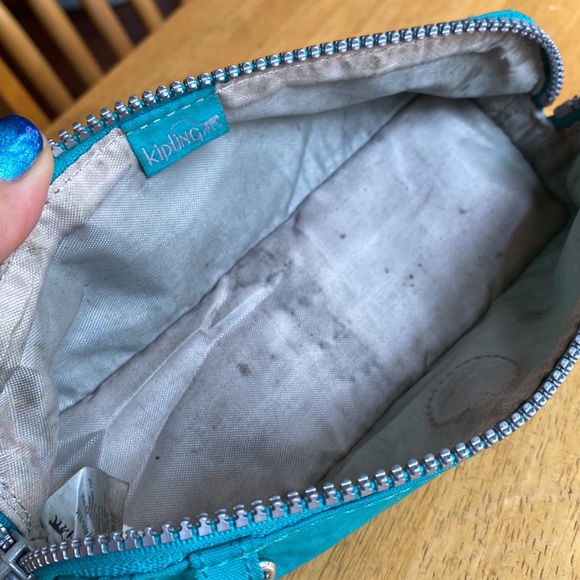 Kipling Gitroy Pencil Case Bright Aqua Combo - Picture 7 of 12